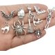 thumbnail image 3 of 50 piezas de dijes de Halloween, colección de Halloween de plata antigua, suministros para manualidades, colgantes para manualidades, accesorios para hacer joyas, collares y pulseras, 3 of 5