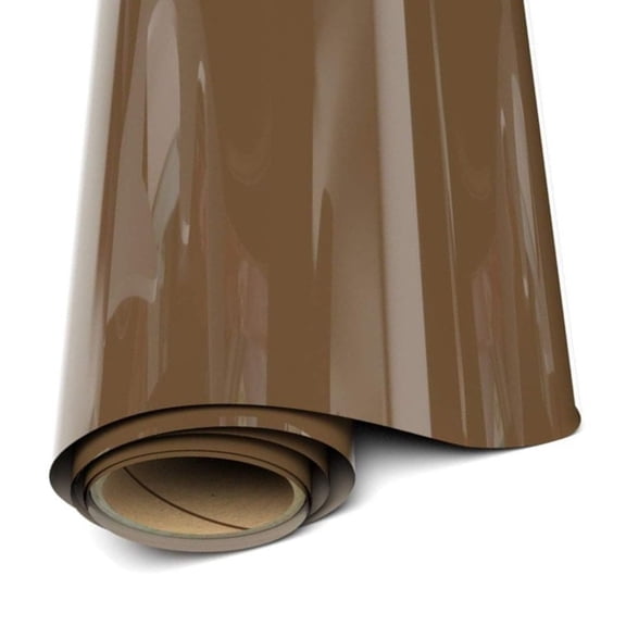 Siser EasyWeed Heat Transfer Vinyl - Chocolate 12"x 1 Yard HTV Iron On Vinyl - Heat Press Vinyl
