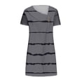 thumbnail image 5 of Mini Vestido de Verano de Manga Corta Cuello Redondo Longitud de la Ternera Media, Fluido Impreso Vestido de Verano Corto Casual, 5 of 5