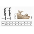 thumbnail image 5 of SHIBEVER Espadrilles for Women Open Toe Buckle Ankle Strap Wedge Heels Sandals Dressy Summer Comfy Platform Sandal Shoes Beige 8.5, 5 of 5