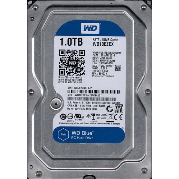 Western Digital WD10EZEX-21WN4A0 1TB DCM: HANNNT2CHB