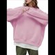 thumbnail image 2 of Sudaderas de Mujer con Cuello Redondo, Forro , Suéteres Oversize, Otoño 2025, Blusas Bonitas, Ropa Preppy Estilo V M, 2 of 8