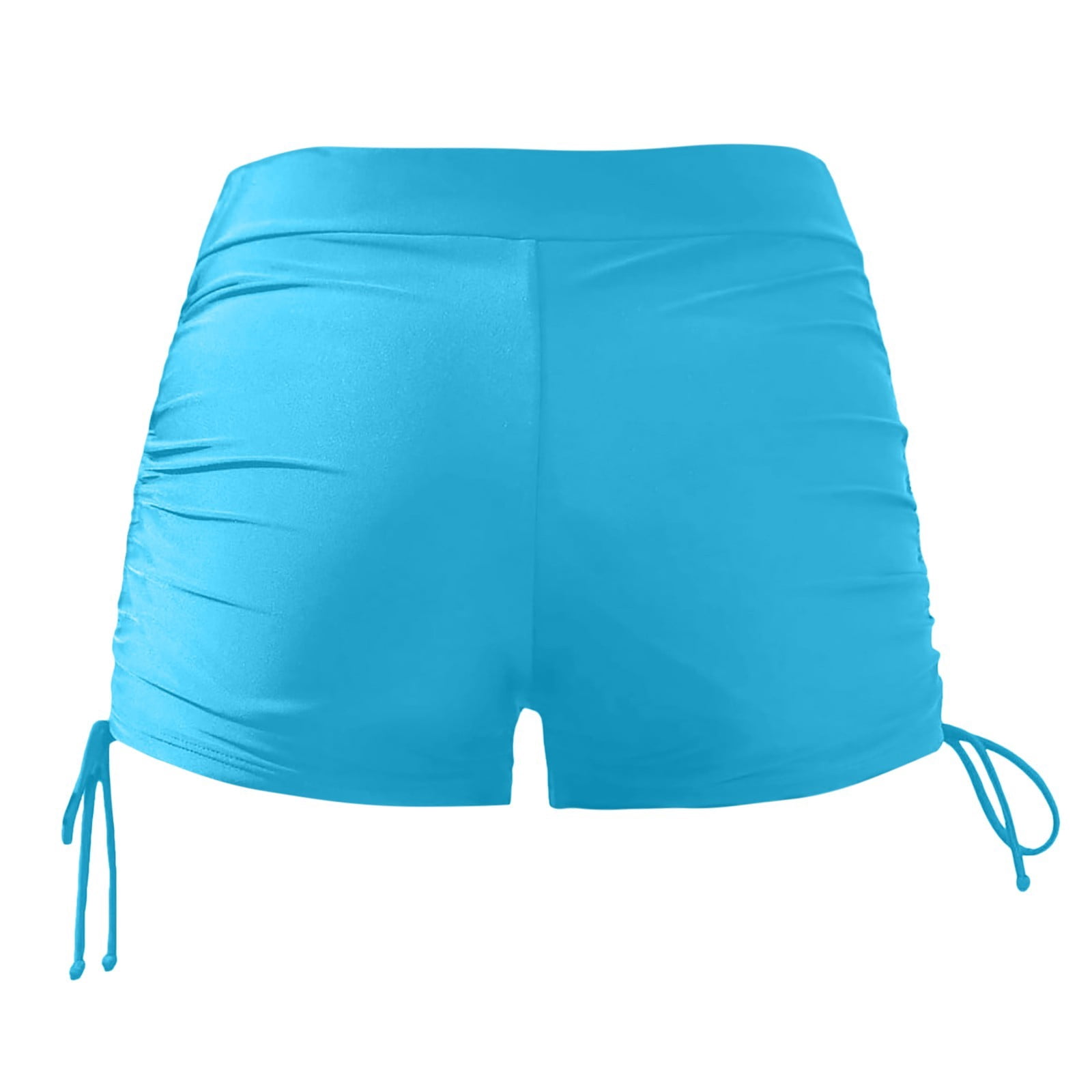 SGMVNU 3 Pack Girls Swim Shorts, Rash Guard Swimming Bottoms Drawstring Boyshort Summer Beach Boardshorts, Size 13-14 Years, C