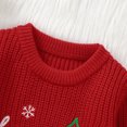 thumbnail image 3 of Toddler Baby Girl Boy Christmas Sweaters Knit Long Sleeve Crewneck Warm Pullover Sweatshirt Tops Cute Fall Winter Clothes, 3 of 8