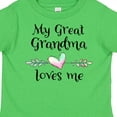 thumbnail image 4 of Inktastic My Great Grandma Loves Me Heart Great Grandchild Boys or Girls Toddler T-Shirt, 4 of 5