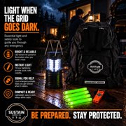 Sustain Supply Essentials 2-Person 72-Hour Emergency Backpack with Food, Water and First Aid