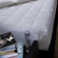 thumbnail image 3 of Down Alternative Quilted Mattress Pad - 100% Cotton Shell - 8” Box Quilting - 18" Skirt, 3 of 4