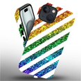 Fkbrcl4u Compatible With Iphone 15 Case, Rainbow Colorful Glitter 