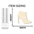 thumbnail image 2 of Unfinished Wood Stiletto Bootie Shape - Craft - up to 46" DIY 20" / 1/8", 2 of 3
