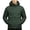 Army Green, variant on Mens Winter Padded Outerwear Lightweight Zipper Quilted Long Sleeve Puffy Coat Hooded Padded Windproof Solid Jacket Workout Outerwear