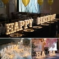 thumbnail image 4 of Luces LED de letras para marquesina, 26 letras del alfabeto iluminadas, letrero con números para bodas, fiestas de cumpleaños, lámpara de Navidad a pilas, luz nocturna, decoración de bar para el hogar, 4 of 5