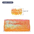 thumbnail image 2 of Uxcell 5 Yards 1.2 Inch Elastic Sequins Trim 3 Row Flat Sequin Strip Paillette Fabric Ribbon for Crafts DIY Fringe Sewing Costume Dress, AB Orange, 2 of 7