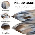 thumbnail image 5 of Lumbar Pillow Covers 20x12 Inch Set of 2, Abstract Gray Brown Waterproof Outdoor Pillow Covers, Oil Painting Color Blocks Decorative Cushion Pillowcases for Couch, Sofa, Bed, Garden, Patio, 5 of 9
