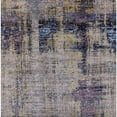 thumbnail image 1 of Ahgly Company Indoor Square Mid-Century Modern Purple Oriental Area Rugs, 7' Square, 1 of 6