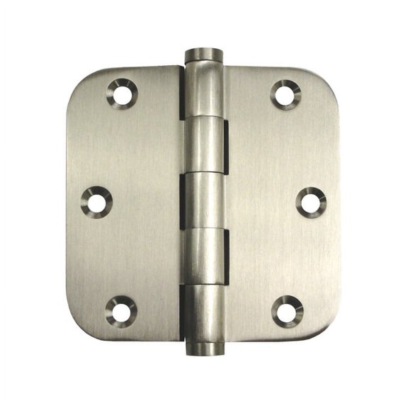 Deltana DSB35R515 3.5 x 3.5 x 0.62 in. Radius Hinges, Satin Nickel - Solid