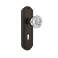thumbnail image 5 of Nostalgic Warehouse Deccry_Psg_234_Kh Vintage Fluted Crystal Passage Door Knob Set - Brass, 5 of 7