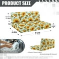 thumbnail image 7 of Uorisanigo RV Cushion Covers Stretch Camper Cushions Covers Dinette Booth Seats - Washable Musical Sunflowers Camper Sofa Cover Furniture Protectors for RV Car Bench, 7 of 7