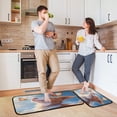 thumbnail image 7 of Kitchen Floor Mat 2 Sets Carpet Floor Mat Kitchen Mat Bathroom Mat Living Room Mat Bedroom Mat Absorbent Delicate Fabric No Ball The Dog and The Butterfly, 7 of 7