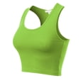 thumbnail image 1 of MixMatchy Women's Cotton Basic Sleeveless Racerback Sports Crop Tank Top, 1 of 4