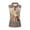 Cat Floral, variant on Whosucclay Rose Pattern Sleeveless Shirts for Ladies Lightweight Elastic Casual Workout Tank Tops XS - 2XL