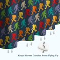 thumbnail image 6 of Multicolor Bigfoot Pattern Shower Curtain 36"x72" ,Bathroom Decorative Shower Curtains Set with 12 Hooks,Modern Waterproof Washable Shower Curtain, 6 of 6