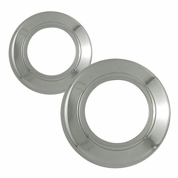 Fuel Rider Set of 2 Chrome ABS Center Caps Compatible with 1994-1998 Ford F-250, 1994-1997 Ford F-350, 1997 Ford F-250 HD Front Pair Only, 4Wd