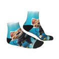 thumbnail image 6 of Salouo Underwater Diving Cat Pattern Unisex Middle Tube Socks,Middle-Finger Knee High Socks Over The Calf Tube Stocking Crew Stockings for Women and Men Tube Socks, 6 of 8