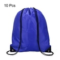 thumbnail image 3 of Uxcell Drawstring Bag Oxford Cloth Draw String Sack for Gym Outdoors, Blue 10 Pack, 3 of 5
