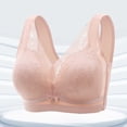 thumbnail image 2 of Loopsun Womens Bra Plus Size, Bras for Women, Woman Underwear Lace Adjustable Comfortable Gathering Bra without Rims Pink 40/90, 2 of 3
