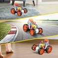 thumbnail image 5 of Wupuaait RC Roller Car, Remote Control 360° 4WD Stunt Toy Car Xmas Gift for 3-12 Years Old Kids, Boys and Girls, Orange, 5 of 7