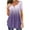 Purple, variant on Buigttklop Women'S Summer Gradient Tunic Top Plus Size Casual Loose V-Neck Short-Sleeved T-Shirt Pleated Tops