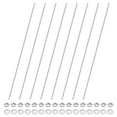 thumbnail image 1 of Uxcell 8-Pack Fully Threaded Rod, M4x350mm 304 Stainless Steel Right Hand Thread Bar Studs with Hex Nuts and Washers, 1 of 7