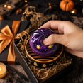thumbnail image 3 of Halloween Mystery Glitter Dumpling Squishy Toy with Steamer Basket, 1-Pack, Purple Monster Design, for Halloween Party Favors, Relaxation Squeeze Toy, 3 of 5