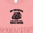 thumbnail image 4 of Inktastic Grandpa is Worlds Best Truck Driver Girls Baby Dress, 4 of 5