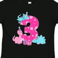 thumbnail image 4 of Inktastic Dinosaur Party-third Birthday Girls Toddler T-Shirt, 4 of 5