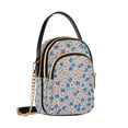 thumbnail image 7 of FORMRS Crossbody Bag for Women Quilted Travel Shoulder Cell Phone Purse with Chain Strap Handbag, Small Pink Flower, 7 of 7