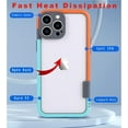 thumbnail image 5 of for iPhone 14 13 Pro Max Plus Mini Phone Case Colorful Soft Silicone Bumper Frame Shockproof Protection Only Border No Back, Black Orange, for iPhone 13 ProMax, 5 of 6