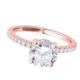 thumbnail image 3 of Aonejewelry 0.75 Carat Halo Diamond Wedding Engagement Exquisite Ring In 14K Rose Gold, 3 of 4