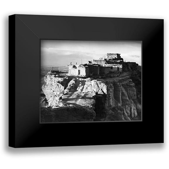 Adams, Ansel 14x12 Black Modern Framed Museum Art Print Titled - Walpi, Arizona, 1941