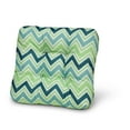 thumbnail image 6 of Duck Covers Water-Resistant Indoor Outdoor Seat Cushions, 19 x 19 x 5 inch, Mint Marine Chevron, 2 Pack, 6 of 8