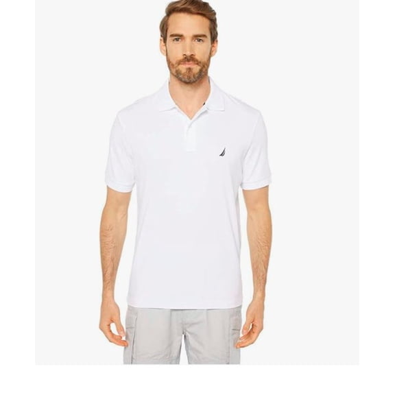 Nautica Mens Classic Fit Cotton Pique Polo T-Shirt (as1, Alpha, xx_l, Regular, Regular, White)