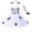 1-White5, variant on Byoo Little Girls' Halter Dress Animal Printed A-Line Tulle Performance Midi Dresses Fairy-Like Cute Carnivals Tutu Dress for Kids White