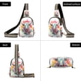 thumbnail image 3 of Cow Painting Crossbody Bags Backpack Chest Bag Shoulder Bag Waist Bag for Outdoor Travel Hiking Fitness Cycling, 3 of 7