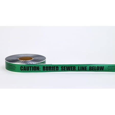 Mutual Industries 17774 2-inch X 1000-foot Detect Sewer Line Grn