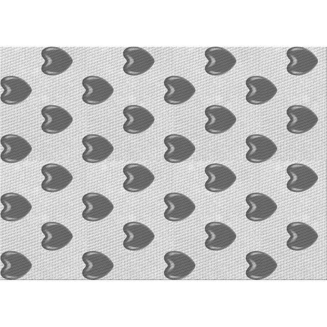 Ahgly Company Machine Washable Indoor Rectangle Transitional Platinum Gray Area Rugs, 6' x 9'