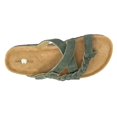 thumbnail image 5 of Gaahuu womens leather braided criss cross memory foam footbed sandal, 5 of 5
