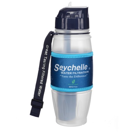 Seychelle Extreme Water Filter Bottle - Remove Virus, Bacteria, Radiological Contaminants