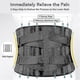 thumbnail image 3 of Back Lumbar Support Belt Waist Orthopedic Brace Posture Corset Spine Decompression Waist Trainer Pain Relief Men Women, 3 of 5