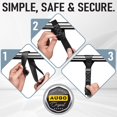 thumbnail image 4 of Augo Correas De Trinquete Resistentes Y Bucles Suaves - Paquete De 4 Correas De Trinquete Extra Fuertes De 1,5 Por 10 Con Cierres De Seguridad Con Gancho En S Y 4 Amarres De Bucle Suave - Resistencia, 4 of 5