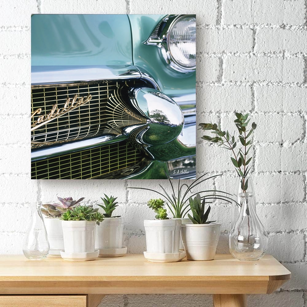 Classic Cadillac By Photographer Steven A. Heller - 14"X14" Canvas